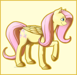 Size: 902x885 | Tagged: safe, artist:arcticwaters, fluttershy, g4, female, solo