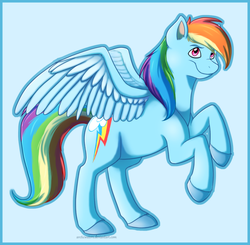 Size: 902x885 | Tagged: safe, artist:arcticwaters, rainbow dash, g4, female, solo