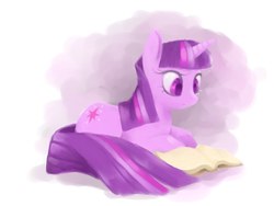 Size: 4000x3000 | Tagged: safe, artist:lilypadphi, twilight sparkle, g4, book, female, reading, solo