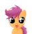 Size: 2347x2509 | Tagged: safe, artist:sharkiity, scootaloo, pegasus, pony, g4, bed mane, cute, cutealoo, female, filly, foal, messy mane, simple background, solo, transparent background