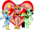 Size: 1280x1152 | Tagged: safe, artist:deerspit, blossom (powerpuff girls), bubbles (powerpuff girls), buttercup (powerpuff girls), ponified, the powerpuff girls, trio