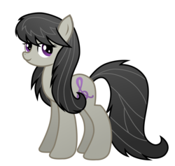 Size: 1024x972 | Tagged: safe, artist:willowtails, octavia melody, earth pony, pony, g4, alternate hairstyle, female, long mane, mare, simple background, solo, transparent background, vector