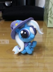 Size: 550x749 | Tagged: safe, artist:frosthill, trixie, pony, unicorn, g4, derp, female, hey you, irl, mare, photo, sculpture, solo