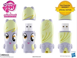 Size: 796x599 | Tagged: safe, derpy hooves, pegasus, pony, g4, official, butt wings, female, flash drive, mare, merchandise, mimobot, special edition, that one nameless background pony we all know and love, usb