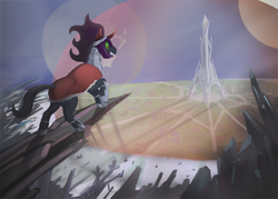 Size: 504x360 | Tagged: safe, artist:kaji-uma, king sombra, g4, crystal empire, male, solo