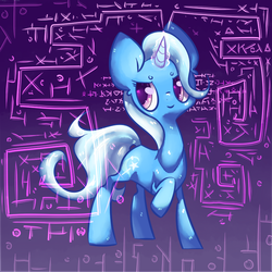 Size: 800x800 | Tagged: safe, artist:celadonlonghorn, trixie, pony, unicorn, g4, female, mare, solo