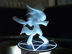 Size: 1600x1200 | Tagged: safe, artist:nerdtron44, trixie, g4, 3d print, magic circle, pentagram