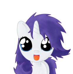Size: 2491x2509 | Tagged: safe, artist:sharkiity, rarity, g4, bed mane, cute, female, filly, messy mane, raribetes, solo