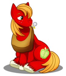 Size: 1460x1681 | Tagged: safe, artist:rose-mcsugar, big macintosh, earth pony, pony, g4, male, simple background, solo, stallion, transparent background