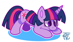 Size: 1018x596 | Tagged: dead source, safe, artist:php92, twilight sparkle, pony, unicorn, g4, female, solo, unicorn twilight