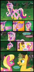 Size: 2423x5042 | Tagged: safe, artist:inkrose98, caramel, lily, lily valley, princess cadance, changeling, comic:shapeless sun, g4, comic, disguise, disguised changeling, tumblr