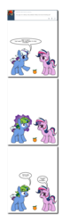 Size: 840x2672 | Tagged: safe, artist:dekomaru, oc, oc only, oc:aurora, oc:nebula, tumblr:ask twixie, magical lesbian spawn, offspring, parent:trixie, parent:twilight sparkle, parents:twixie, tumblr