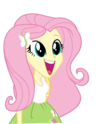 Size: 366x429 | Tagged: safe, fluttershy, equestria girls, g4, dash for the crown, equestria girls prototype, excited, female, game, happy, so fucking happy, solo