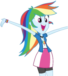 Size: 421x471 | Tagged: safe, rainbow dash, equestria girls, g4, dash for the crown, equestria girls prototype, female, game, solo