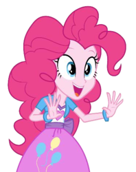 Size: 373x470 | Tagged: safe, pinkie pie, equestria girls, g4, dash for the crown, equestria girls prototype, female, game, solo