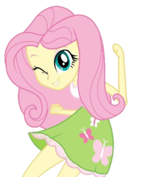 Size: 359x434 | Tagged: safe, fluttershy, equestria girls, g4, female, solo