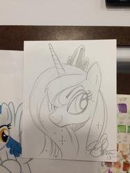 Size: 768x1024 | Tagged: safe, artist:andy price, princess luna, g4, traditional art