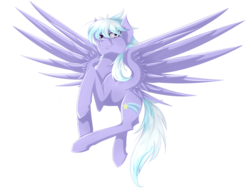 Size: 1024x790 | Tagged: safe, artist:astrequin, cloudchaser, g4, female, simple background, solo, transparent background, wings