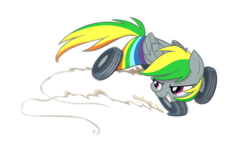 Size: 3000x1875 | Tagged: safe, artist:equestria-prevails, oc, oc only, oc:wheely bopper, original species, wheelpone, simple background, solo, transparent background