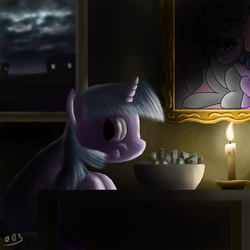 Size: 1000x1000 | Tagged: safe, artist:mmtob3, twilight sparkle, g4, candy, female, food, nightmare night, nom, solo