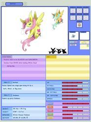 Size: 900x1211 | Tagged: safe, fluttershy, eevee, g4, eeveelution, fakemon, pokémon