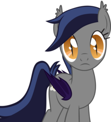 Size: 4538x5000 | Tagged: safe, artist:zee66, oc, oc only, oc:echo, bat pony, pony, g4, absurd resolution, frown, looking at you, simple background, solo, transparent background, vector