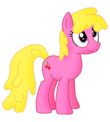 Size: 1280x1422 | Tagged: safe, artist:ajmstudios, cherry berry, g4, background pony, female, simple background, solo, transparent background