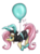 Size: 800x1067 | Tagged: safe, artist:fallenzephyr, fluttershy, g4, balloon, bunny ears, clothes, dangerous mission outfit, female, solo