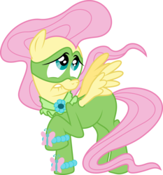 Size: 5595x6000 | Tagged: safe, artist:masem, fluttershy, saddle rager, g4, absurd resolution, clothes, costume, female, power ponies, simple background, solo, speculation, superhero, tight clothing, transparent background, vector