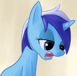 Size: 471x466 | Tagged: artist needed, safe, minuette, pony, unicorn, g4, female, sigh, solo