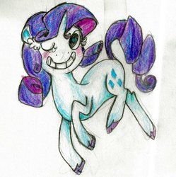 Size: 479x480 | Tagged: safe, artist:goodnightvienna, rarity, g4, ear fluff, female, solo, traditional art, unshorn fetlocks