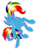 Size: 1142x1536 | Tagged: safe, artist:kas92, rainbow dash, pegasus, pony, g4, female, palindrome get, solo