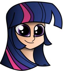 Size: 1920x2188 | Tagged: safe, artist:halfirepony, twilight sparkle, equestria girls, g4, bust, cute, female, humanized, solo