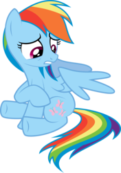 Size: 10000x14239 | Tagged: safe, rainbow dash, pegasus, pony, g4, magical mystery cure, absurd resolution, female, mare, simple background, solo, swapped cutie marks, transparent background, vector