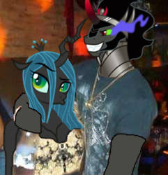 Size: 242x251 | Tagged: safe, edit, king sombra, queen chrysalis, g4, female, male, ship:chrysombra, so cash, straight, unholy matrimony