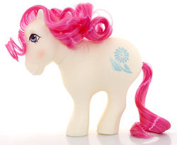 Size: 863x705 | Tagged: safe, april daisy, g1, birthflower ponies, blushing, irl, photo, toy