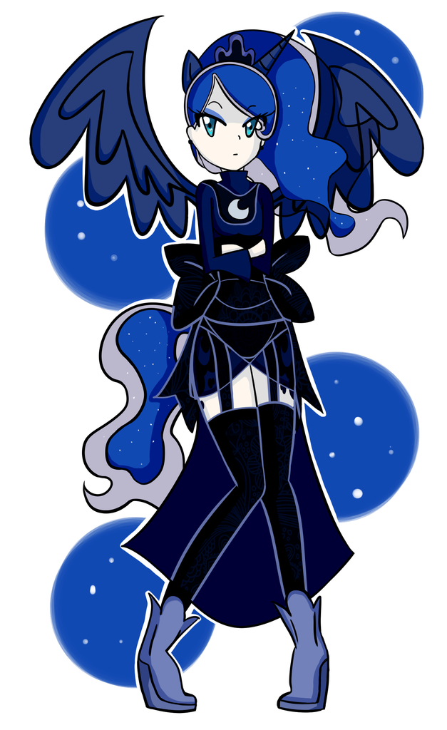 380743 Safe Artistmizuki4560 Princess Luna Human Clothes Eared