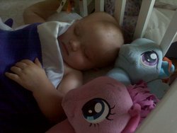 Size: 2048x1536 | Tagged: safe, pinkie pie, rainbow dash, human, g4, funrise, irl, irl human, photo, plushie