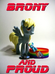 Size: 1280x1707 | Tagged: safe, derpy hooves, rainbow dash, pegasus, pony, g4, band wrist, brony, female, mare, toy