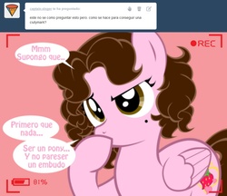 Size: 1236x1070 | Tagged: safe, artist:shinta-girl, oc, oc only, oc:shinta pony, ask, solo, spanish, translated in the description, tumblr