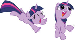 Size: 4934x2650 | Tagged: safe, artist:quanno3, artist:sibsy, twilight sparkle, g4, female, filly, simple background, smeel, solo, transparent background, vector