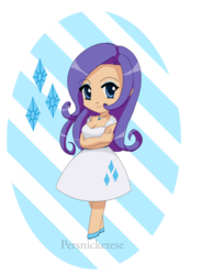 Size: 600x817 | Tagged: safe, artist:persnicketese, rarity, human, g4, female, humanized, solo