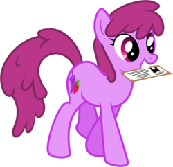 Size: 7251x7000 | Tagged: safe, artist:portalman100, berry punch, berryshine, earth pony, pony, g4, absurd resolution, female, mouth hold, simple background, solo, transparent background, vector