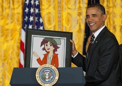 Size: 700x493 | Tagged: safe, normal norman, human, equestria girls, g4, /mlp/, background human, barack obama, equestria girls in real life, exploitable meme, meme