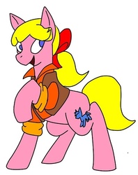 Size: 468x592 | Tagged: safe, artist:battybuddy, megan williams, pony, g1, g4, female, g1 to g4, generation leap, mare, ponified, solo