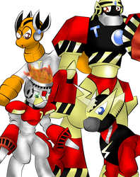 Size: 1981x2505 | Tagged: safe, artist:fourze pony, pony, robot, crossover, machine, male, mega man (series), ponified, stallion