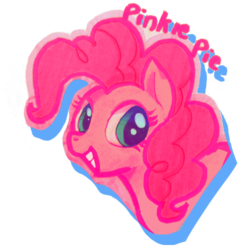 Size: 500x500 | Tagged: safe, artist:lelittleluna, pinkie pie, g4, female, solo