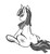 Size: 729x800 | Tagged: safe, artist:rayhiros, twilight sparkle, g4, butt, female, monochrome, plot, sitting, sketch, solo, wip