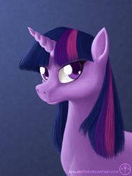 Size: 1200x1600 | Tagged: safe, artist:adalbertus, twilight sparkle, g4, female, portrait, solo