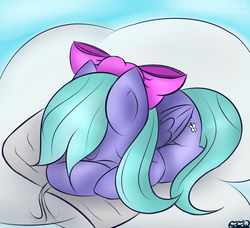 Size: 1317x1199 | Tagged: safe, artist:freefraq, flitter, pony, g4, book, cloud, cute, female, filly, flitterbetes, sleeping, solo